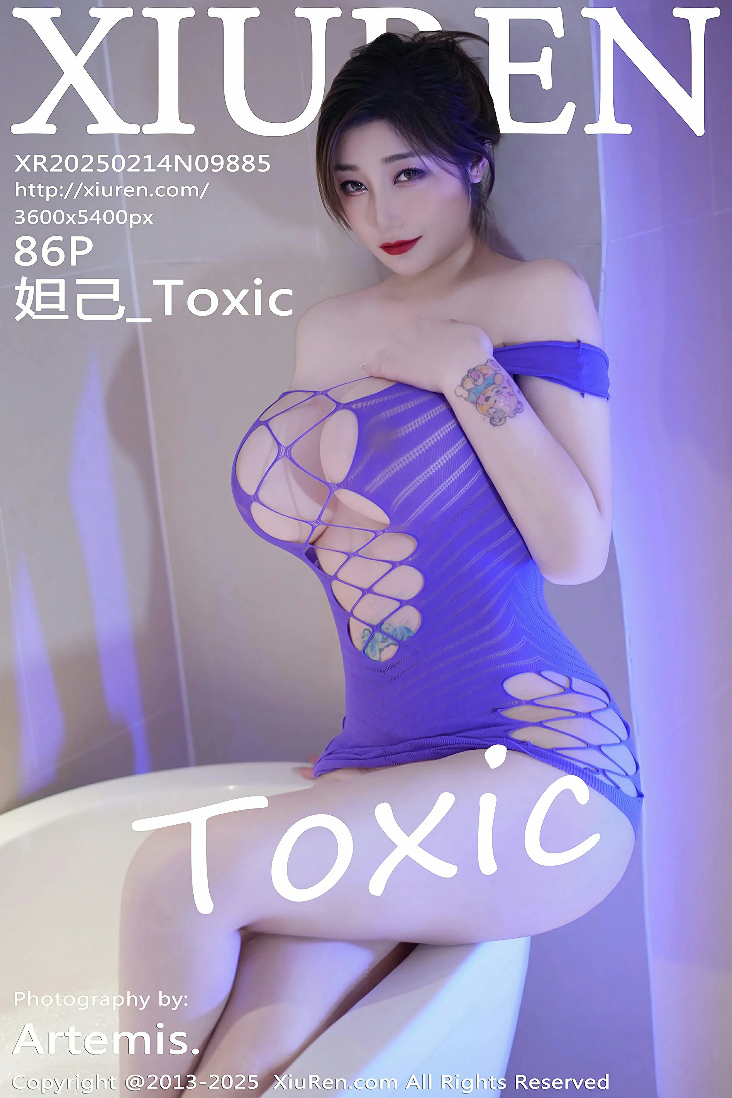 [XiuRen秀人网] 2025.02.14 No.9885 妲己_Toxic 蓝色情趣服饰 性感写真 [86+1P]