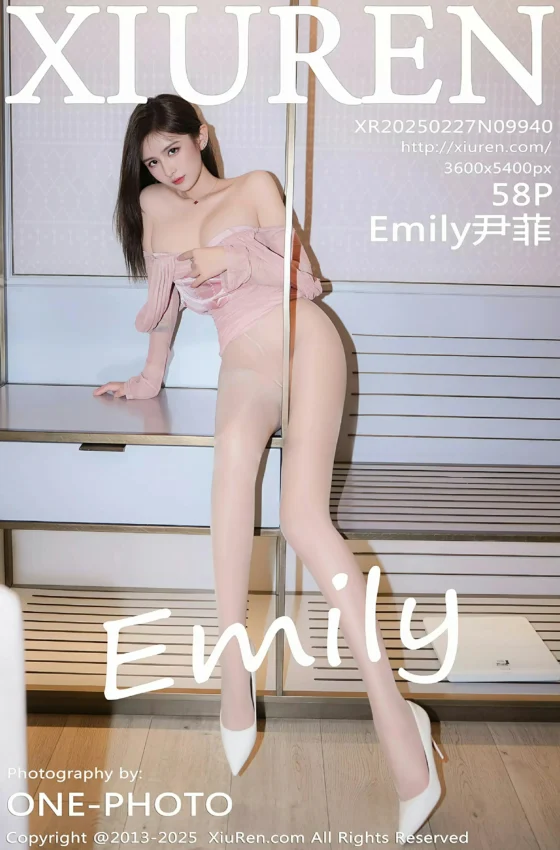 [XiuRen秀人网] 2025.02.27 No.9940 Emily尹菲 粉色连衣短裙 肉色丝袜 性感写真 [58+1P]